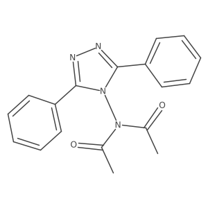 N-Acetyl-N-(3,5-diphenyl-4H-1,2,4-triazol-4-yl)acetamide Structure