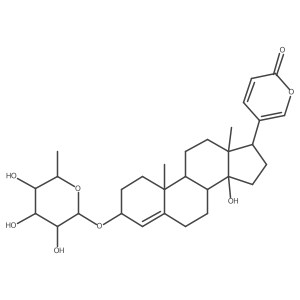 (3beta)-3-[(6-Deoxy-alpha-L-talopyranosyl)oxy]-14-hydroxybufa-4,20,22-trienolide结构式