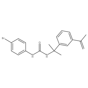 1-(4-bromophenyl)-3-[1-(3-isopropenylphenyl)-1-methyl-ethyl]urea结构式