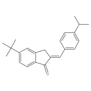 2-[[4-(Dimethylamino)phenyl]methylene]-5-(1,1-dimethylethyl)-2,3-dihydro-1H-inden-1-one结构式