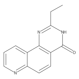 2-Ethylpyrido[2,3-h]quinazolin-4(1H)-one结构式