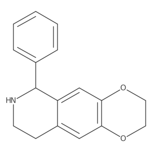 6,7-Ethylenedioxy-1-phenyl-1,2,3,4-tetrahydroisoquinoline结构式