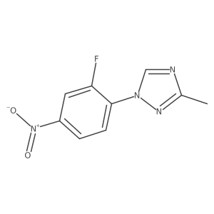 1-(2-fluoro-4-nitrophenyl)-3-methyl-1H-1,2,4-triazole Structure