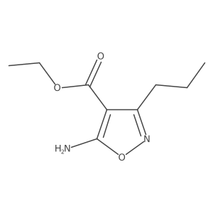4-Isoxazolecarboxylic acid, 5-amino-3-propyl-, ethyl ester结构式
