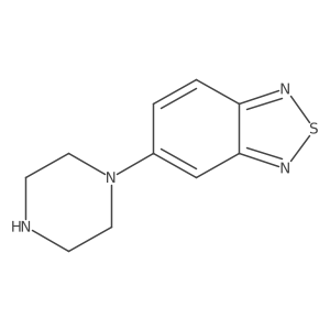 2,1,3-Benzothiadiazole, 5-(1-piperazinyl)- Structure