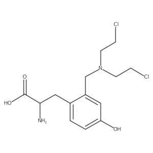 Tyrosine, 2-((bis(2-chloroethyl)amino)methyl)-结构式