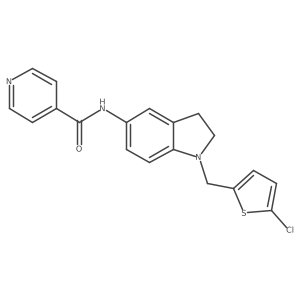 n-[1-(5-Chlorothiophen-2-ylmethyl)-2,3-dihydro-1h-indol-5-yl]-isonicotinamide Structure