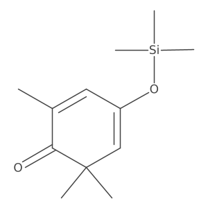 2,6,6-Trimethyl-4-[(trimethylsilyl)oxy]-2,4-cyclohexadien-1-one Structure