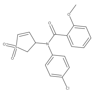 N-(4-chlorophenyl)-N-(1,1-dioxido-2,3-dihydrothien-3-yl)-2-methoxybenzamide Structure