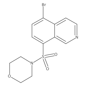 5-Bromo-8-(4-morpholinylsulfonyl)isoquinoline结构式