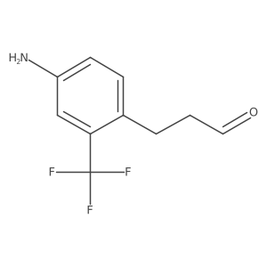 3-(4-Amino-2-(trifluoromethyl)phenyl)propanal Structure
