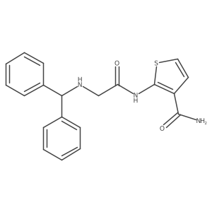 2-{2-[(Diphenylmethyl)amino]acetamido}thiophene-3-carboxamide Structure