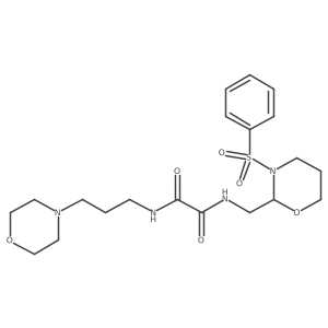N-{[3-(benzenesulfonyl)-1,3-oxazinan-2-yl]methyl}-N'-[3-(morpholin-4-yl)propyl]ethanediamide Structure