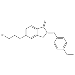 (Z)-6-(2-bromoethoxy)-2-(4-methoxybenzylidene)benzofuran-3(2H)-one结构式