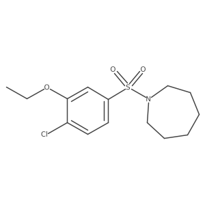 1-(4-Chloro-3-ethoxybenzenesulfonyl)azepane结构式
