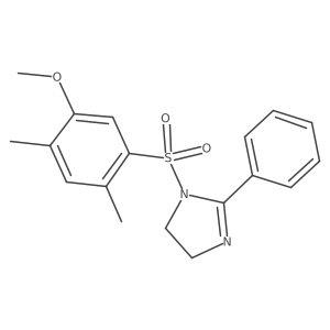 1-((5-methoxy-2,4-dimethylphenyl)sulfonyl)-2-phenyl-4,5-dihydro-1H-imidazole Structure