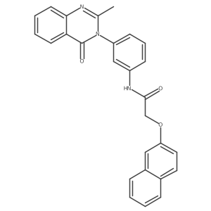 N-(3-(2-methyl-4-oxoquinazolin-3(4H)-yl)phenyl)-2-(naphthalen-2-yloxy)acetamide结构式