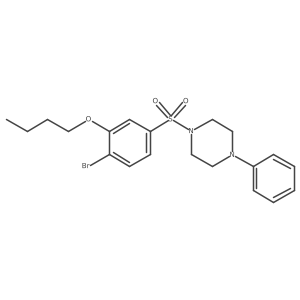 1-(4-Bromo-3-butoxybenzenesulfonyl)-4-phenylpiperazine Structure