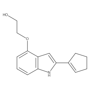 2-(2-cyclopent-1-enyl-1H-indol-4-yloxy)-ethanol Structure