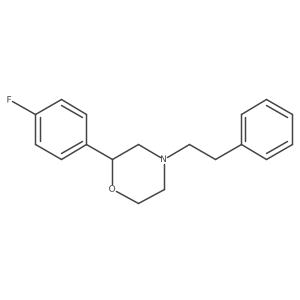 (2r)-2-(4-Fluorophenyl)-4-(2-phenylethyl)morpholine Structure