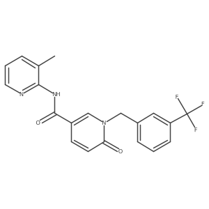 N-(3-methylpyridin-2-yl)-6-oxo-1-(3-(trifluoromethyl)benzyl)-1,6-dihydropyridine-3-carboxamide结构式