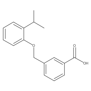 3-((2-Isopropylphenoxy)methyl)benzoic acid结构式