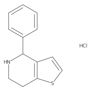 4-phenyl-4H,5H,6H,7H-thieno[3,2-c]pyridine hydrochloride结构式