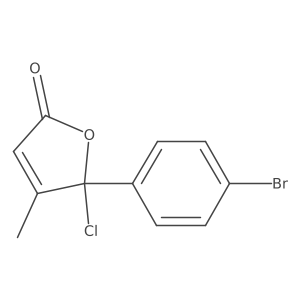 5-(4-Bromophenyl)-5-chloro-4-methylfuran-2-one Structure