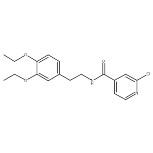 CCOc1ccc(CCNC(=O)c2ccnc(Cl)c2)cc1OCC结构式