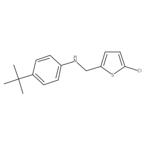 4-tert-butyl-N-[(5-chlorothiophen-2-yl)methyl]aniline结构式