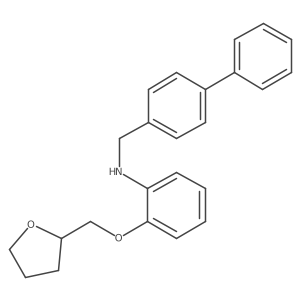 N-([1,1'-Biphenyl]-4-ylmethyl)-2-(tetrahydro-2-furanylmethoxy)aniline结构式