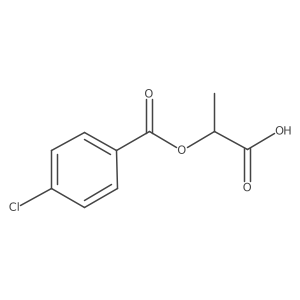 (2S)-2-[(4-Chlorobenzoyl)oxy]propanoic acid结构式