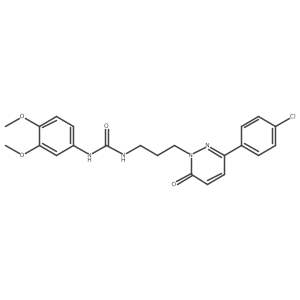 1-(3-(3-(4-chlorophenyl)-6-oxopyridazin-1(6H)-yl)propyl)-3-(3,4-dimethoxyphenyl)urea Structure