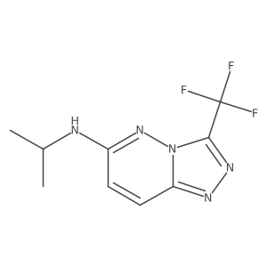 N-(propan-2-yl)-3-(trifluoromethyl)-[1,2,4]triazolo[4,3-b]pyridazin-6-amine结构式