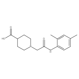 1-{[(2,4-Dimethylphenyl)carbamoyl]methyl}piperidine-4-carboxylic acid结构式
