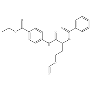 Ethyl 4-(2-benzamido-4-(formyloxy)butanamido)benzoate Structure