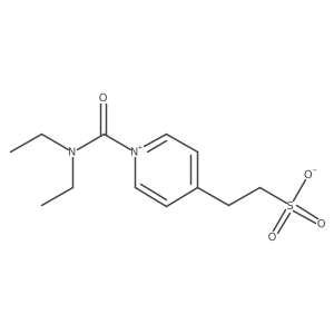 Pyridinium, 1-[(diethylamino)carbonyl]-4-(2-sulfoethyl)-, inner salt Structure