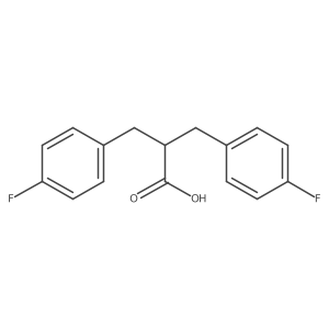 2-(4-Fluorobenzyl)-3-(4-fluorophenyl)propanoic acid Structure