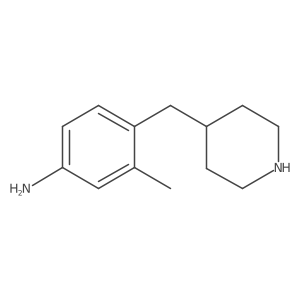 3-Methyl-4-(piperidin-4-ylmethyl)aniline结构式