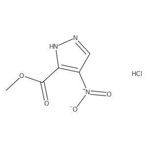 methyl 4-nitro-1H-pyrazole-3-carboxylate hydrochloride Structure