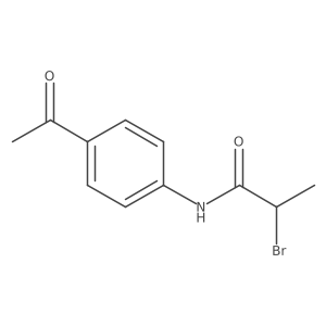 N-(4-acetylphenyl)-2-bromopropanamide Structure