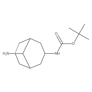 tert-butyl N-{9-aminobicyclo[3.3.1]nonan-3-yl}carbamate结构式