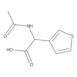 2-Acetamido-2-(thiophen-3-yl)acetic acid Structure