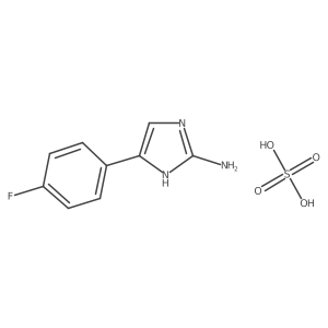 5-(4-fluorophenyl)-1H-imidazol-2-amine sulphate (2:1) Structure