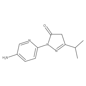 1-(5-Aminopyridin-2-YL)-3-(propan-2-YL)-4,5-dihydro-1H-pyrazol-5-one Structure