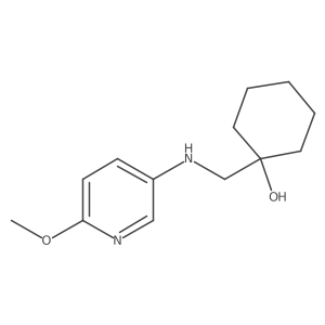 1-(((6-Methoxypyridin-3-yl)amino)methyl)cyclohexan-1-ol结构式