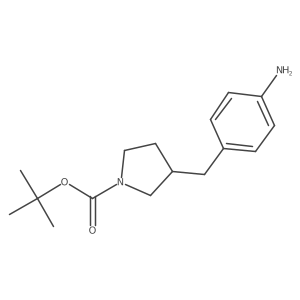 tert-Butyl 3-(4-aminobenzyl)pyrrolidine-1-carboxylate Structure