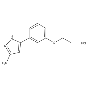 3-(3-ethoxyphenyl)-1H-pyrazol-5-amine hydrochloride Structure