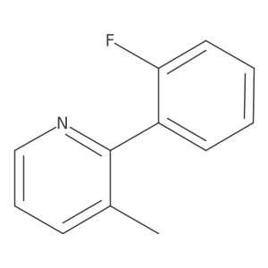 2-(2-Fluorophenyl)-3-methylpyridine结构式