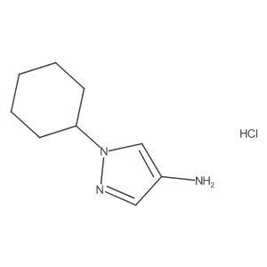 1-Cyclohexyl-1H-pyrazol-4-amine hydrochloride Structure
